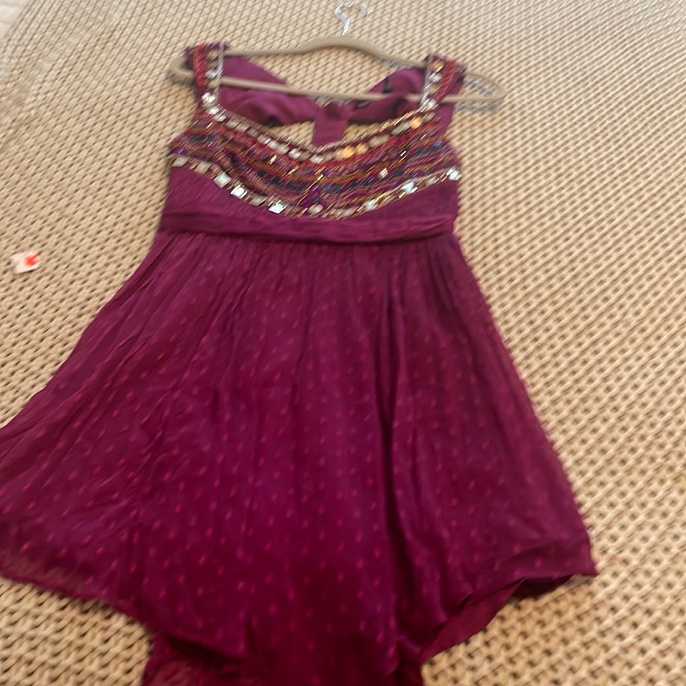 Beautiful midi dress, with jewel design, boho style w/ beads (see picture)